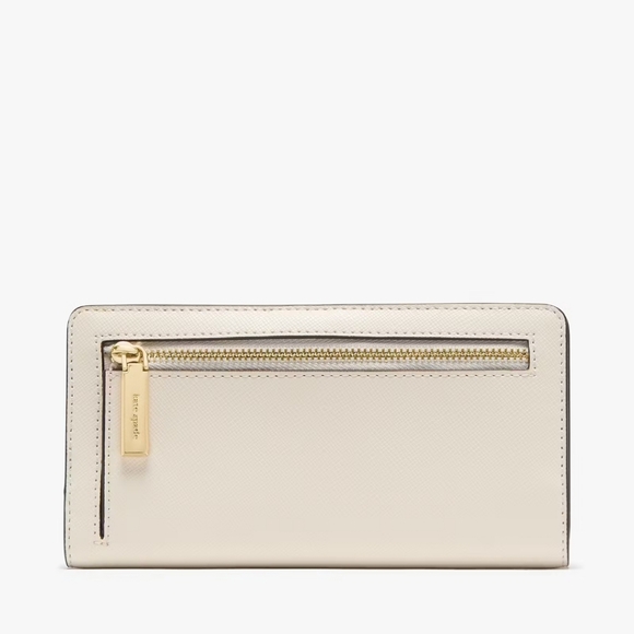 Kate Spade Madison Large Slim Bifold Wallet, Meringue - Picture 3 of 3